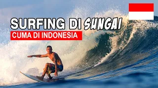 SURFING DI SUNGAI,CUMA DI INDONESIA