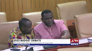 2023 Budget debate: Minority welcome reintroduction of road tolls.