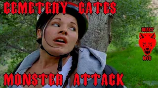 Tasmanian Devil Attack - Mutant Creature - Monster Movie - Cemetery Gates