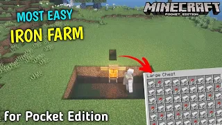 Most Easy Iron Farm Minecraft 1.17 | Pocket Edition
