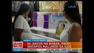 UB: 84-anyos na babae, patay matapos malunod sa ilog