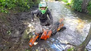 Dirt Bike - Swimming and Climbing