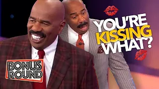 Steve Harvey Asks The KISSING Questions & Gets Some FUNNY Answers