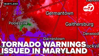 SEVERE WEATHER: Tornado Confirmed in Montgomery County, Maryland, warnings issued across Maryland