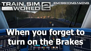 When you forget to Turn on the Braking System - DB BR612 - Train Sim World 2 #shorts