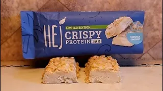 #Taste-Test- HeJ Crispy Protein Bar SL 🥥 Summer Coconut 🥥