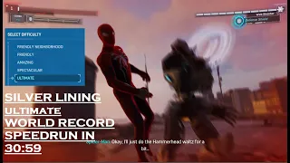 Spider-Man Silver Lining Ultimate Speedrun in 30:59 (WR) (PS5)