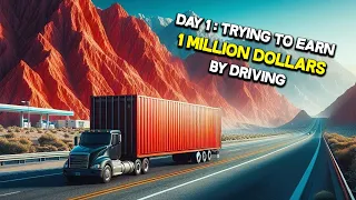 America Truck Simulator | Day 1 Trying To Earn 1 Million Dollars By Driving | Asyari Driving