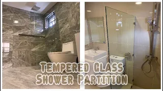 SHOWER GLASS PARTITION