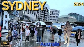 Sydney Australia Walking tour | Darling Harbour - QVB George Street | 4K