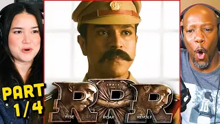RRR Movie Reaction Part 1/4 | SS Rajamouli | Ram Charan | NTR Jr. | Ajay Devgn | Alia Bhatt
