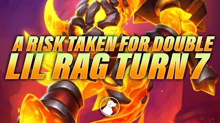 Taking a Risk for Double Rag on Turn 7 | Dogdog Hearthstone Battlegrounds