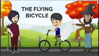 The flying bicycle | story in english | story for kids | @meenu cartoons