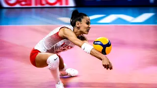 Fantastic Libero - Simge Aköz | Best Saves/Digs | VNL 2021 (HD)