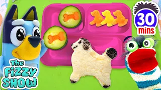 Fizzy Packs A Puppy & Unicorn Back To School Themed Lunch Box With Bluey | Fun Compilation For Kids