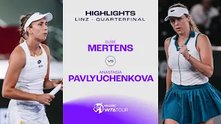 Elise Mertens vs. Anastasia Pavlyuchenkova | 2024 Linz Quarterfinal | WTA Match Highlights