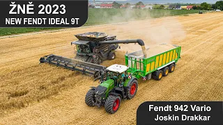 NEW Fendt IDEAL 9T | Fendt 942 Vario & Joskin Drakkar | Žně 2023 | harvest 2023 | Ječmen