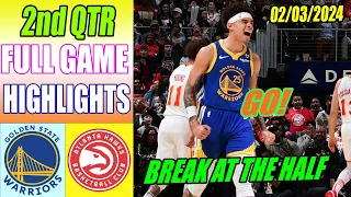 Golden State Warriors vs Atlanta Hawks HALF TIME Highlights (Feb 03, 2024) | NBA Season 2024