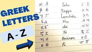 How To Write Greek Letters | A - Z | Small & Capital