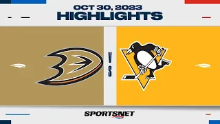 NHL Highlights | Ducks vs. Penguins - October 30, 2023