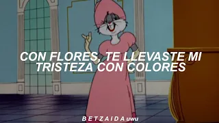 Bugs Bunny bailando "con flores, te llevaste mi tristeza con colores"🌈🌺