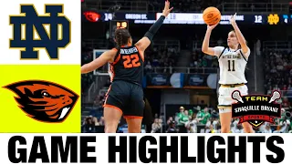 #2 Notre Dame vs Oregon State Highlights | 2024 NCAA Women's Basketball Championship - Sweet 16