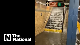 New York City experiencing flooding ahead of hurricane