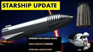 SpaceX Starship Updates- Fins   I Crew Dragon Static Fire I Starlink Launch Date