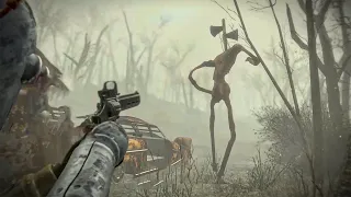 Best Way Of Killing Siren Head in Fallout 4 (Fallout 4 Mod)