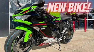 Picking up Brand New Kawasaki Ninja ZX6R! #ninjazx6r #motorcycles #motovlog