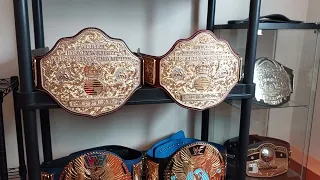 my wrestling belts collection.