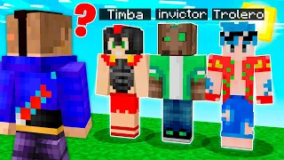 ADIVINA el ESCONDITE del VERDADERO YOUTUBER en MINECRAFT 😂😱 MINECRAFT ALEATORIO