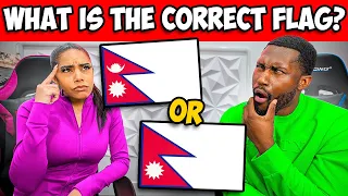 Kristen & Reafe Play GUESS THE CORRECT FLAG *GETS INTENSE*