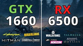 GTX 1660 VS RX 6500 XT - TEST IN 12 GAMES