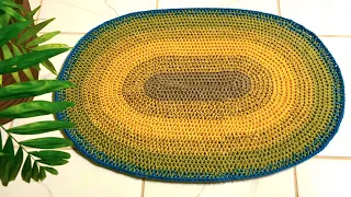 How to Crochet an Oval Floor Rug