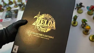The Legend of Zelda: Tears of The Kingdom Collector's Edition Unboxing - ToTK Amiibo & Controller