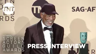 Morgan Freeman: Press Room Q&A | 24th Annual SAG Awards | TNT