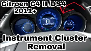 Citroen C4 II B7 2011+ Instrument Cluster Removal