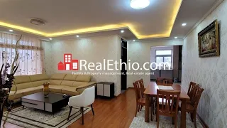 Lancha or Meskel flower, 3 bedrooms furnished apartment for rent, Addis Ababa, Ethiopia.