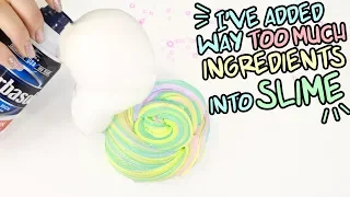 ADDING TOO MUCH INGREDIENTS IN SLIMES! Slimeatory #430