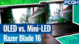 Razer Blade 16 - OLED gegen Mini-LED: Welches Display ist im Notebook besser?