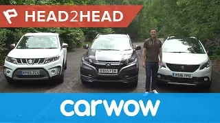 Suzuki Vitara vs Honda HR-V vs Peugeot 2008 review | Head2Head