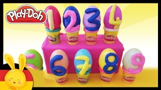 Zahlen lernen für Kinder - Deutsch Play Doh - Kinder Überraschung - Titounis
