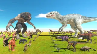 Dinosaurs Epic Battle | Indominus Rex or Werewolf - Animal Revolt Battle Simulator