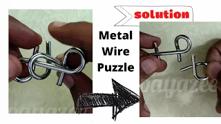 Alfa α loop Metal wire Puzzle Solution | Puzzle 8 of 16