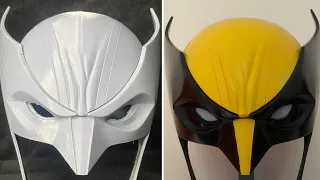 3D Printed Wolverine Helmet From Raw Print To Finished Helmet