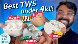 Best TWS Buds Under 4k? | JBL Wave Buds vs JBL Wave Beam vs Realme Buds Air 3 vs OPPO Enco Air 2 Pro