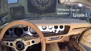 1978 Pontiac Firebird Trans Am Y88 Restoration (Episode 2)