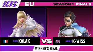 DEUS Kalak (Lili) vs NOBLE K-Wiss (Hwoarang) - ICFC EU: Season 1 Finals - Winner's Final