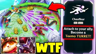 We turned Teemo into a Shroom Turret and it's 100% hilarious... (GENIUS AUGMENTS)